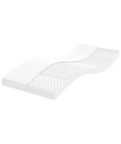 Saltea din spumă, alb, 80x200 cm, duritate 7 zone 20 ILD - WOODBB2115