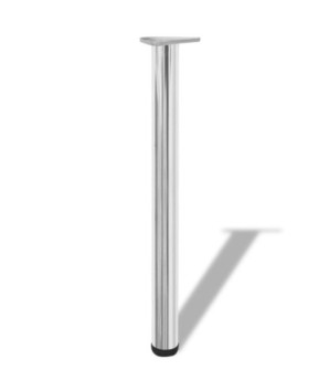 Picioare de masă reglabile pe înălțime, crom, 710 mm - WOODBB2122