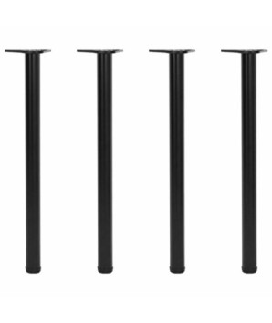 Picioare de masă reglabile în înălțime, 870 mm, negru, 4 buc. - WOODBB2124
