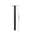 Picioare de masă reglabile pe înălțime, 870 mm, negru, 4 buc. - WOODBB2125