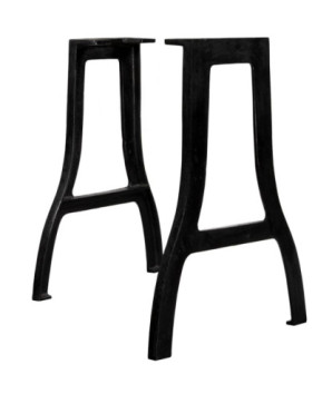 Picioare masă de sufragerie 2 buc. cadru în formă de A, fontă, cu aspect industrial, cu aspect vintage - WOODBB2126
