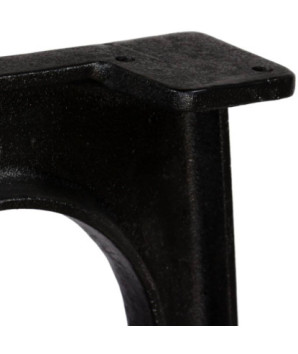 Picioare de masă 2 buc. cu bază arcuită în formă de A, Fontă, cu aspect industrial, cu aspect vintage - WOODBB2127