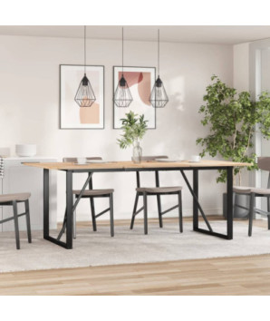 Picioare masă de sufragerie O-Frame 180x80x73 cm Oţel, cu aspect industrial - WOODBB2128