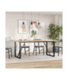 Picioare masă de sufragerie O-Frame 180x80x73 cm Oţel, cu aspect industrial - WOODBB2128 Picioare masă de sufragerie O-Frame 180x80x73 cm Oţel, cu aspect industrial - WOODBB2128