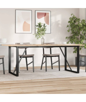 Picioare masă de sufragerie O-Frame 180x80x73 cm Oţel, cu aspect industrial - WOODBB2128
