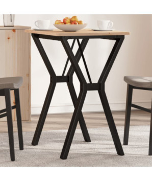 Picioare masă de sufragerie Y-Frame 60x40x73 cm Oţel, cu aspect industrial - WOODBB2129