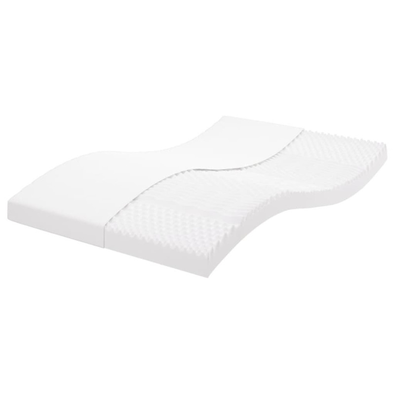 Saltea din spumă, alb, 140x190 cm, 7 zone, duritate 20 ILD - WOODBB2132 Saltea din spumă, alb, 140x190 cm, 7 zone, duritate 20 ILD - WOODBB2132
