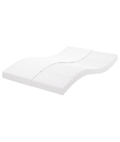 Saltea din spumă, alb, 140x190 cm, 7 zone, duritate 20 ILD - WOODBB2132