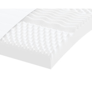 Saltea din spumă, alb, 160x200 cm, 7 zone, duritate 20 ILD - WOODBB2133