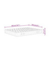 Saltea arcuri buzunar Super King Size fermitate medie 160x200cm - WOODBB2134