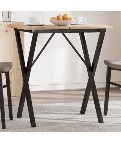 Picioare masă de sufragerie X-Frame 60x40x73 cm Oţel, cu aspect industrial - WOODBB2141