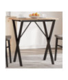 Picioare masă de sufragerie X-Frame 60x40x73 cm Oţel, cu aspect industrial - WOODBB2141