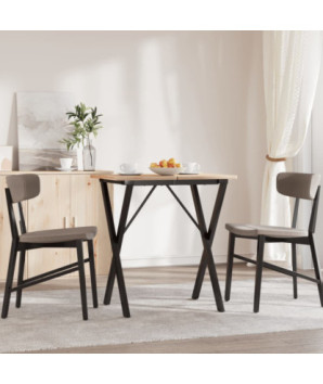 Picioare masă de sufragerie X-Frame 60x40x73 cm Oţel, cu aspect industrial - WOODBB2141