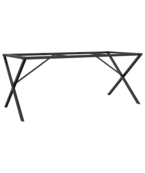 Picioare masă de sufragerie X-Frame 160x80x73 cm Oţel, cu aspect industrial - WOODBB2142