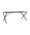 Picioare masă de sufragerie X-Frame 160x80x73 cm Oţel, cu aspect industrial - WOODBB2142 Picioare masă de sufragerie X-Frame 160x80x73 cm Oţel, cu aspect industrial - WOODBB2142