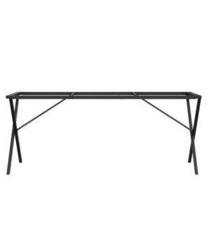 Picioare masă de sufragerie X-Frame 160x80x73 cm Oţel, cu aspect industrial - WOODBB2142