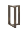Picioare de masă în formă de T, 2 buc., negru, 50x35x(72-73) cm, oțel - WOODBB2144