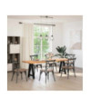 Picioare de masă în formă de A, 2 buc., negru, 60x(72-73) cm, oțel - WOODBB2145