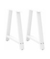 Picioare de masă în formă de A, 2 buc., alb, 80x(72-73) cm, oțel - WOODBB2146