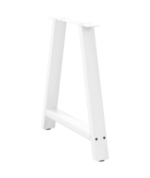 Picioare de masă în formă de A, 2 buc., alb, 80x(72-73) cm, oțel - WOODBB2146