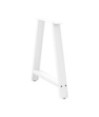 Picioare de masă în formă de A, 2 buc., alb, 80x(72-73) cm, oțel - WOODBB2146
