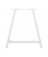 Picioare de masă în formă de A, 2 buc., alb, 80x(72-73) cm, oțel - WOODBB2146