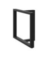 Picioare de masă în formă de T, 2 buc., negru, 90x35x(72-73) cm, oțel - WOODBB2147