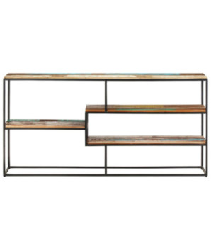 Servantă, 150 x 30 x 75 cm, lemn reciclat, cu aspect industrial - WOODBB231