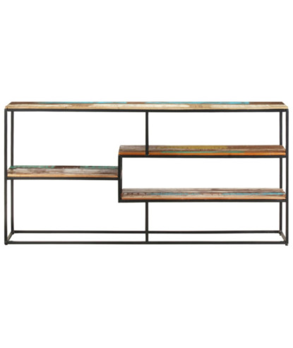 Servantă, 150 x 30 x 75 cm, lemn reciclat, cu aspect industrial - WOODBB231