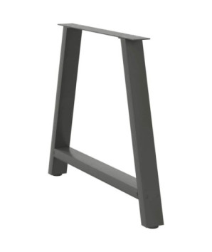 Picioare de masă în formă de A, 2 buc., antracit, 90x(72-73) cm, oțel - WOODBB2149