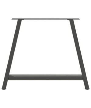 Picioare de masă în formă de A, 2 buc., antracit, 90x(72-73) cm, oțel - WOODBB2149