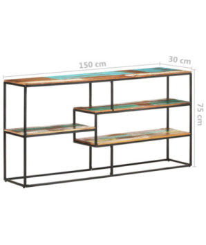 Servantă, 150 x 30 x 75 cm, lemn reciclat, cu aspect industrial - WOODBB231