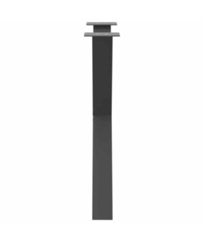 Picioare de masă în formă de X, 3 buc., antracit, 70x(72-73) cm, oțel - WOODBB2161