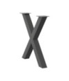 Picioare de masă în formă de X, 2 buc., antracit, 70x(72-73) cm, oțel - WOODBB2162 Picioare de masă în formă de X, 2 buc., antracit, 70x(72-73) cm, oțel - WOODBB2162
