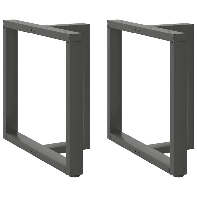 Picioare de masă în formă de T, 2 buc., antracit, 70x35x(72-73) cm, oțel - WOODBB2163 Picioare de masă în formă de T, 2 buc., antracit, 70x35x(72-73) cm, oțel - WOODBB2163