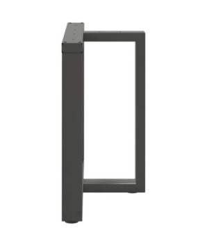 Picioare de masă în formă de T, 2 buc., antracit, 70x35x(72-73) cm, oțel - WOODBB2163
