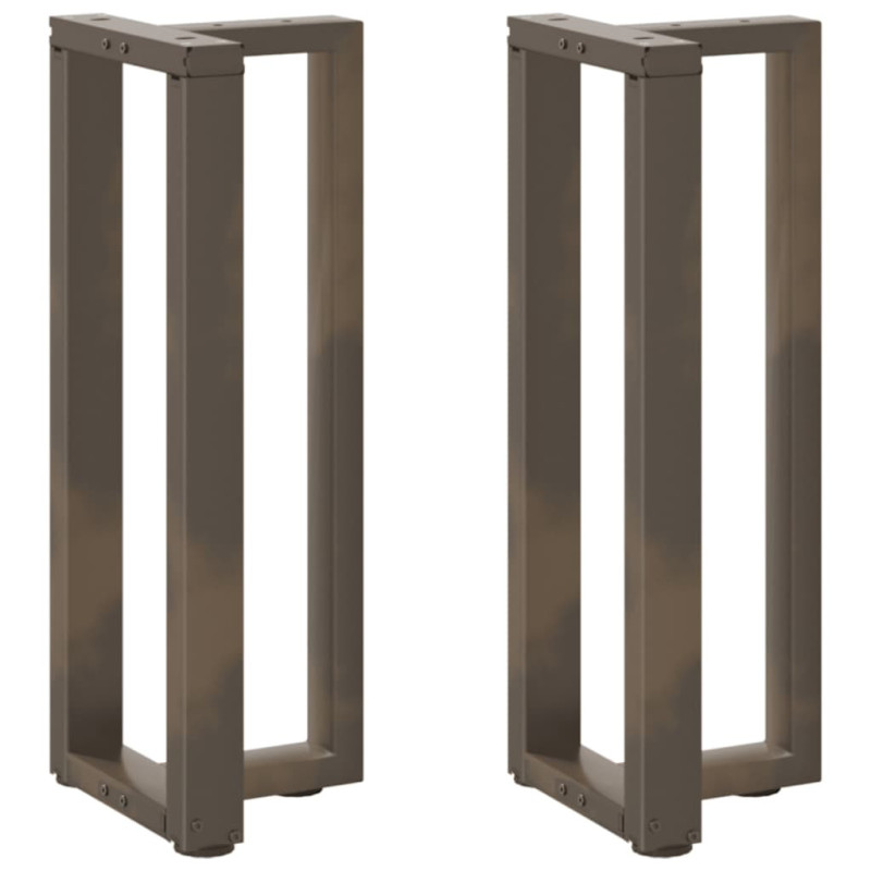 Picioare de masă consolă în formă de T, 2 buc., negru, 38x25x(72-73) cm, oțel - WOODBB2164 Picioare de masă consolă în formă de T, 2 buc., negru, 38x25x(72-73) cm, oțel - WOODBB2164