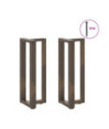 Picioare de masă consolă în formă de T, 2 buc., negru, 38x25x(72-73) cm, oțel - WOODBB2164 Picioare de masă consolă în formă de T, 2 buc., negru, 38x25x(72-73) cm, oțel - WOODBB2164