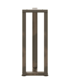 Picioare de masă consolă în formă de T, 2 buc., negru, 38x25x(72-73) cm, oțel - WOODBB2164