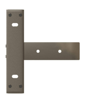 Picioare de masă consolă în formă de T, 2 buc., negru, 38x25x(72-73) cm, oțel - WOODBB2164