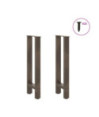 Picioare masă consolă oțel natural 2 buc 38x(72-73) cm oțel - WOODBB2166 Picioare masă consolă oțel natural 2 buc 38x(72-73) cm oțel - WOODBB2166