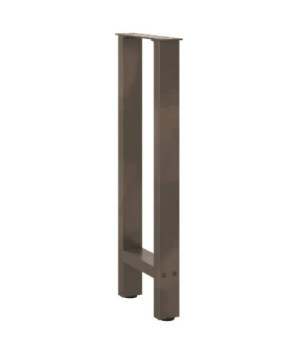 Picioare masă consolă oțel natural 2 buc 38x(72-73) cm oțel - WOODBB2166