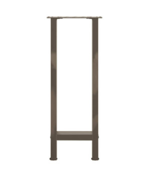 Picioare masă consolă oțel natural 2 buc 38x(72-73) cm oțel - WOODBB2166