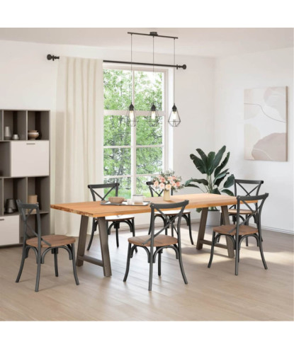 Picioare de masă în formă de A, 2 buc., 70x(72-73) cm, oțel - WOODBB2167
