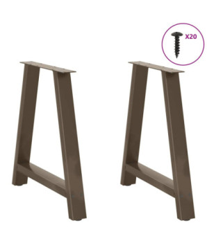Picioare de masă în formă de A, 2 buc., 70x(72-73) cm, oțel - WOODBB2167