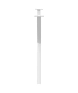 Picioare de masă în formă de X, 2 buc., alb, 90x(72-73) cm, oțel - WOODBB2169