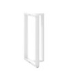 Picioare de masă de bar în formă de T, 2 buc., alb, 60x35x(110-111) cm, oțel - WOODBB2182