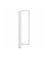 Picioare de masă de bar în formă de T, 2 buc., alb, 60x35x(110-111) cm, oțel - WOODBB2182