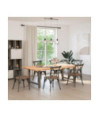 Picioare de masă din oțel natural, 2 buc., 90x(72-73) cm - WOODBB2185