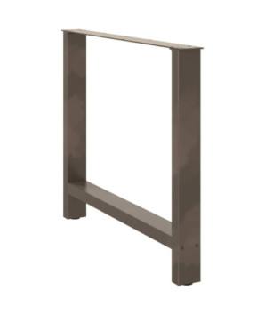 Picioare de masă din oțel natural, 2 buc., 90x(72-73) cm - WOODBB2185